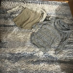 BUNDLE‼️ sweaters. Size medium one is knit material